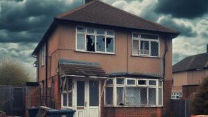 a house neglected and in state of disrepair